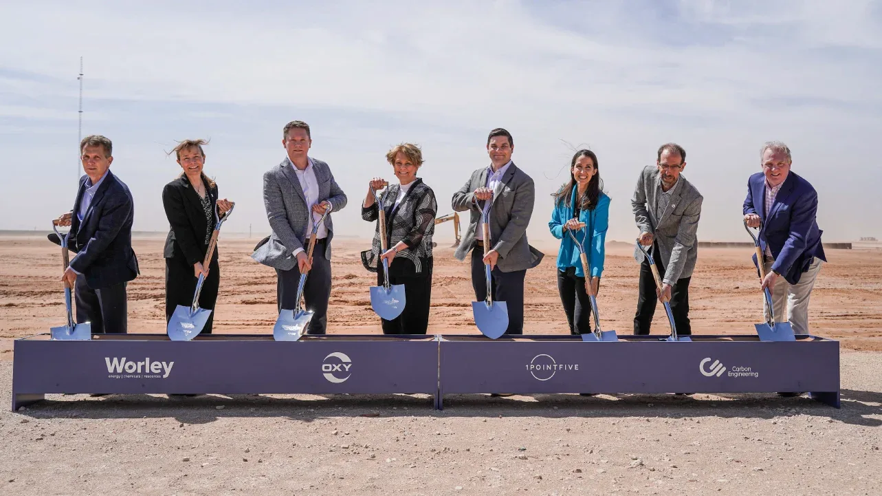 1PointFive, Oxy, Worley and Carbon Engineering Leadership at STRATOS Groundbreaking